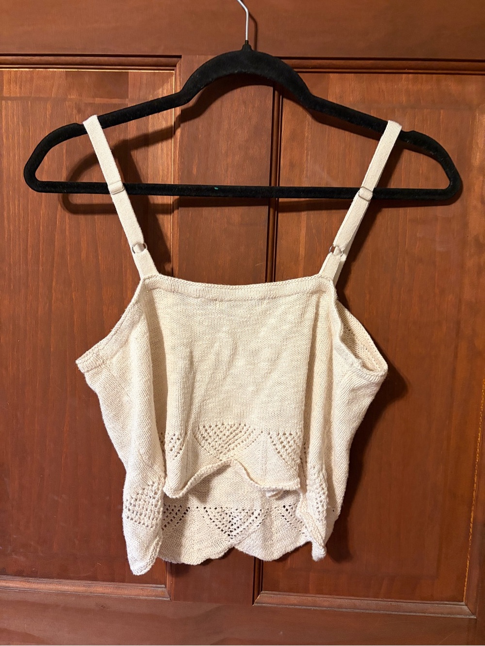 Cream Knit Tank Top - Picture 2 of 5